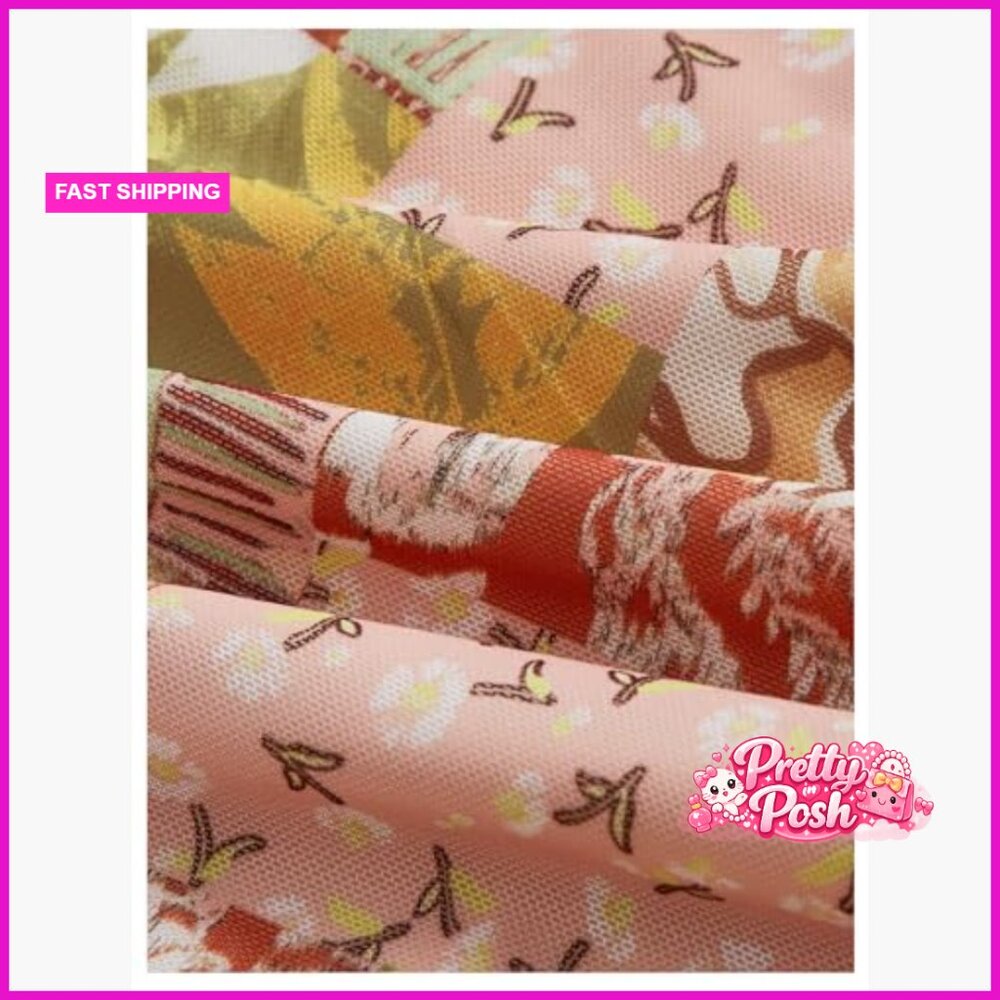 Polyester Blend Patchwork Print Spaghetti Strap F… - image 4